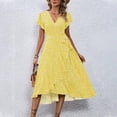 thumbnail image 2 of Zpanxa Women's Short Sleeve Dress Floral Print Casual Summer Day Dress for Everyday Wear, 2 of 7