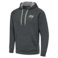 thumbnail image 2 of Men's Antigua Charcoal Tampa Bay Buccaneers Brushed Carbon Victory Pullover Hoodie, 2 of 4
