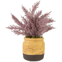 Northlight Artificial Astilbe Plant in a Ceramic Pot - 12"  - Purple