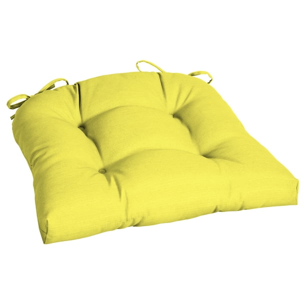 Better Homes & Gardens Yellow 20 x 18 In. Outdoor Wicker Seat Cushion