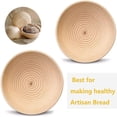 thumbnail image 2 of KEINXS Oval Bread Banneton Proofing Basket Baskets Sourdough Brotform Proofing Basket Set Banaton Towel for Baking Oval Proofing for Sourdough Bread Making Starter Jar Kit - Great As A Gi, 2 of 6