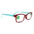 thumbnail image 2 of Frida, (Premium) Reading Glasses, High End Readers +1.25 ..+3 magnifying Eyeglasses, Square Optical Frame (Fuchsia) Paisley. NY Fifth Avenue, 2 of 4