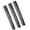 3-pack-02, variant on Professional Black Carbon Fiber Teasing Comb, Fine and Wide Tooth Hair Barber Comb For All Hair Types