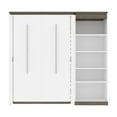 thumbnail image 2 of Atlin Designs 89" Full Murphy Bed with Bookcase in White, 2 of 13