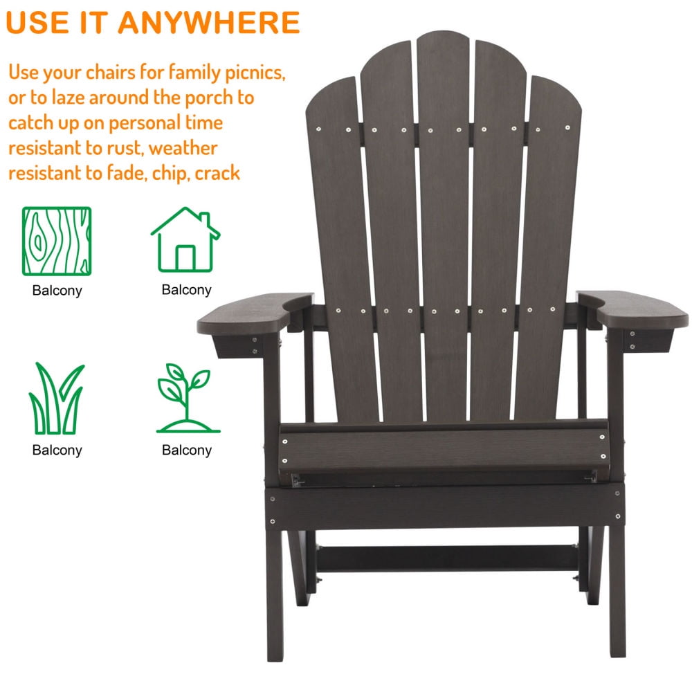 Kepooman Home Weather Resistant Seating for Garden Patio Backyard, Brown Kepooman Home Weather Resistant Seating for Garden Patio Backyard, Brown