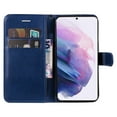 thumbnail image 7 of SaniMore for Samsung Galaxy S23 Plus Case, with RFID Blocking [2 Card Slots] PU Leather Cover with Detachable Hand Strap Flip Kickstand Magnetic Wallet Cover for Samsung S23 Plus, Blue, 7 of 7