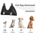 thumbnail image 1 of Hamaca auxiliar para mascotas suave y cómoda para el hogar herramientas para mascotas al aire libre (negro XS) JShteea Libre de BPA, 1 of 8