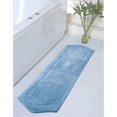 thumbnail image 2 of Home Weavers Inc Home Weavers Bathroom Rug, Cotton Soft, Water Absorbent Bath Rug, Non Slip Shower Rug Machine Washable 22"x60" Runner Blue, 2 of 5