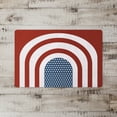 thumbnail image 2 of Creative Products Red Arched Stripes and Stars 18 x 27 Floor Mat, 2 of 2