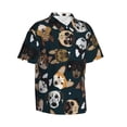 thumbnail image 2 of Haiem Dogs Printed Hawaiian Shirt for Men - Men’s Casual Beach Summer Shirts - Stretch Fabric with Modern Fit-Large, 2 of 9