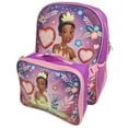 Girls Princess Tiana Full Size 16 Inch Backpack with Detachable Lunch Box