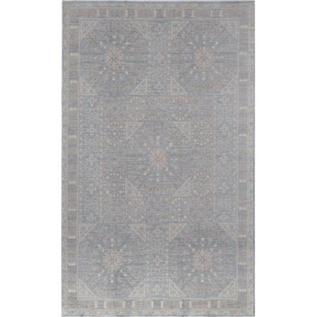 Rugs America 26170 Wilshire Blue Gray Rectangle Oriental Rug, 5 x 8 ft.