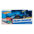 Hot Wheels Color Crashers Cyber Speeder Vehicle, 10-Inch Blue Motorized ...
