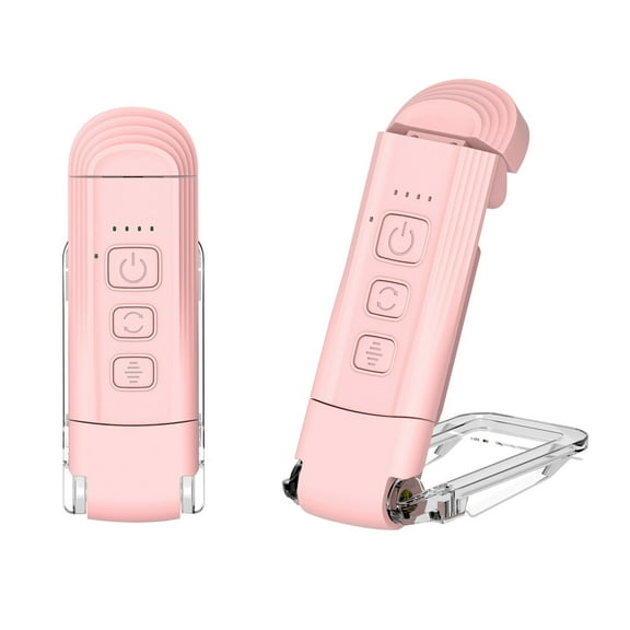 Qocolhg Book Reading Light,Silent Touch Book Lamp for Reading in Bed,Rechargeable Clip on Booklight with 3 Colors & 9 LEDs Precise Dimming for Eye Caring Night Reading,Book Lovers,Kids,Pink