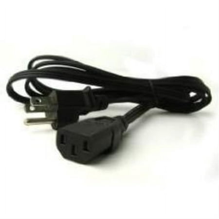 dell 3-prong computer power supply cord for computers, & monitors - standard us outlet (yvl-pn-1874571)