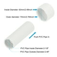 thumbnail image 4 of Adaptador de tapón de extremo de tubo Uxcell, accesorios de socket de grado mueble 2 2-1/2", 4 of 7