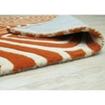 thumbnail image 3 of EORC Orange Hand-Tufted Wool Transitional Marla Rug, 8'9 x 11'9-Color:Orange,Material:Wool, 3 of 4