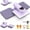 Purple Double, variant on Adnoom Auto Heat Press Machine with Swivel Design,Auto Release & off,15x15 Sublimation Shirt Press with Higher Heating Height for T-Shirt,Heat Transfer Projects,Purple