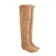 thumbnail image 3 of Calcetines por encima de la con medias mullidas, súper suaves y cálidos, calentadores de piernas para hombres y mujeres, para la oficina y el Marrón, 3 of 8