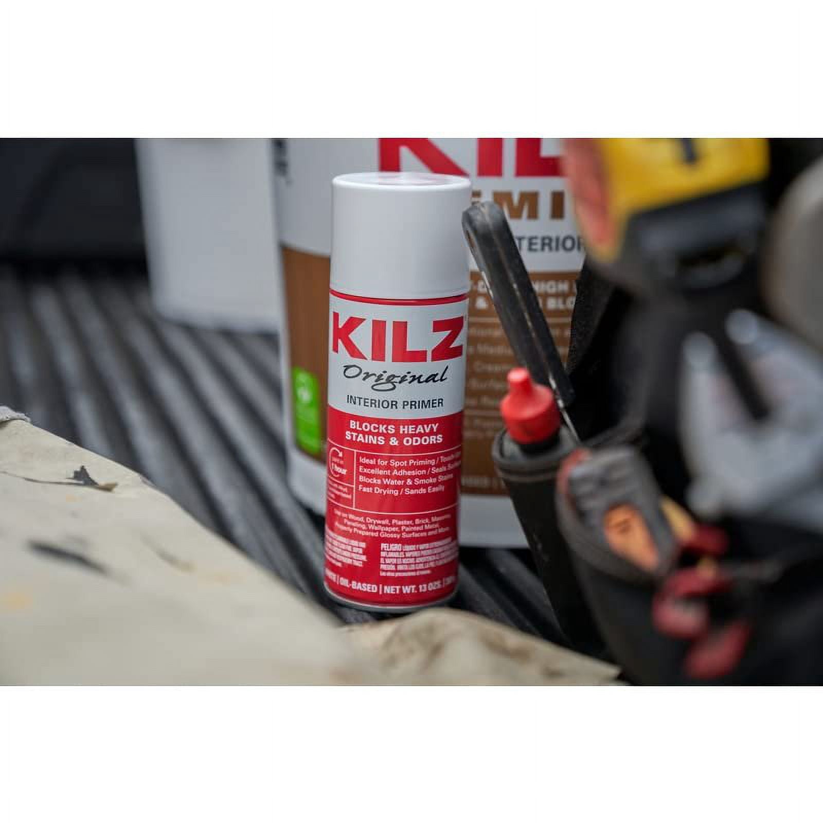KILZ White Original Flat Oil-Based Paint Primer, 13 oz, 12 Pack