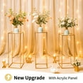 thumbnail image 5 of 4 Pack Wedding Flower Stand Metal Vase Column Stand for Weddings, Parties, Events, Elegant Flower and Centerpiece Tables, Versatile Decorative Displays, 5 of 7