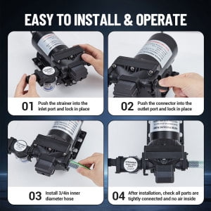 Diaphragm Water Pump Plastic Rv Pump