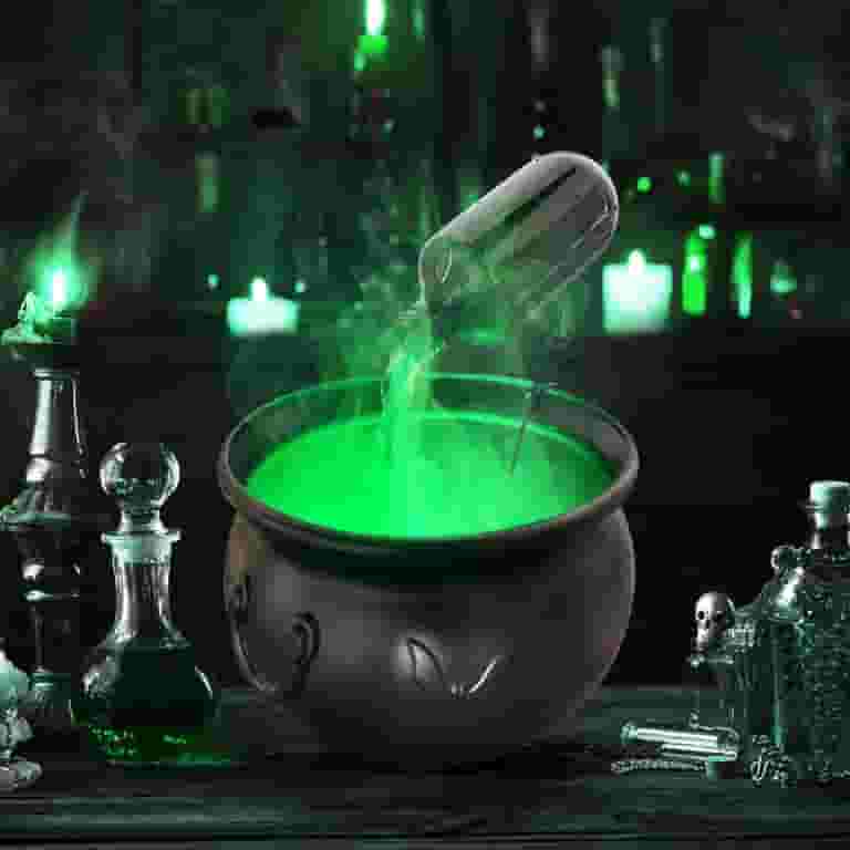 Skeleton Diffuser Smoking Witches Cauldron