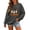 Dark Gray, variant on Solthread Halloween Womens Ghost Sweatshirt Hangin With My Boos Three Ghosts And Pumpkins Graphic Print Long Sleeve Pullover for Autumn Travel and Festive Gatherings Tops