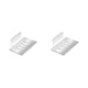 thumbnail image 4 of Bearachild Soporte de inodoro Soporte de baño Soporte de baño Estilo simple de aluminio Accesorios para el hogar Malla Suministros de baño Blanco brillante 2piezas, 4 of 6