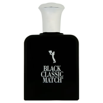 Parfums Belcam Black Classic Match Eau de Toilette, Cologne for Men, 2.5 Oz