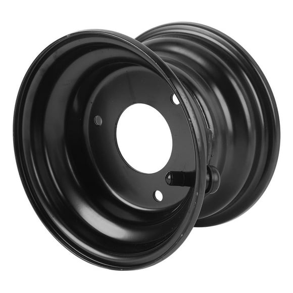 6 Inch Wheel Rim, Go Kart Wheel Rim 3 Holes Enhanced Traction 145/70-6 Easy Installation for Quad Dirt Bike