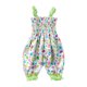 thumbnail image 4 of Odeerbi 0-1 Años Niñas Verano Pascua Rompers Ruffle Satén Traje de Ocio Linterna Pantalones Generales Pantalones Haren Con Banda de Cabeza, 4 of 6