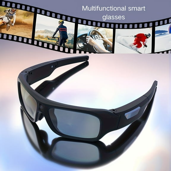 4K HD Video Glasses - 120° Wide-Angle Smart Glasses with Storage, 120-Min Battery Life, USB Charging, Perfect for Sports/Cycling/Travel/Driving, Ideal Gift for Friends