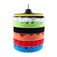thumbnail image 2 of 7 Pcs 7 Inch Sponge Polishing Pad Kit for Car Polisher M14 Drill Adapter, 2 of 4