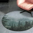 thumbnail image 4 of Nature Forest Round Area Rugs for Bedroom Living Room, 3FT Soft Comfy Indoor Circle Carpets, Carpet Home Decor Floor Mat, 4 of 6