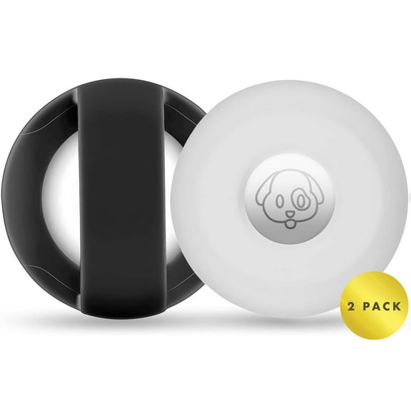 Airtag Dog Collar Holder or Cat Collar 2 Pack, Fits 1.2 Inch Collars for Small or Medium Pet, Compatible with Apple Air Tag