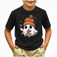 thumbnail image 2 of TOWED22 Halloween Shirt Toddler Graphic T-Shirt Kid Girl Boy Spooky Season Print Tee Tops Short Sleeve Fall Outfit, 2 of 5