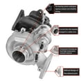 thumbnail image 4 of Fits Subaru Legacy Outback 2.5L 2007-09 VF46 RHF5H Turbocharger Turbo 14411AA670, 4 of 5