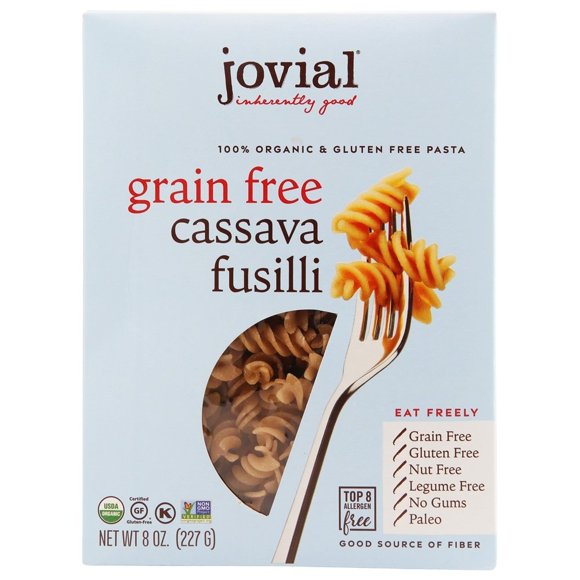 Jovial Foods - Fusilli de Manioc Biologiques Sans Grains - 8 oz