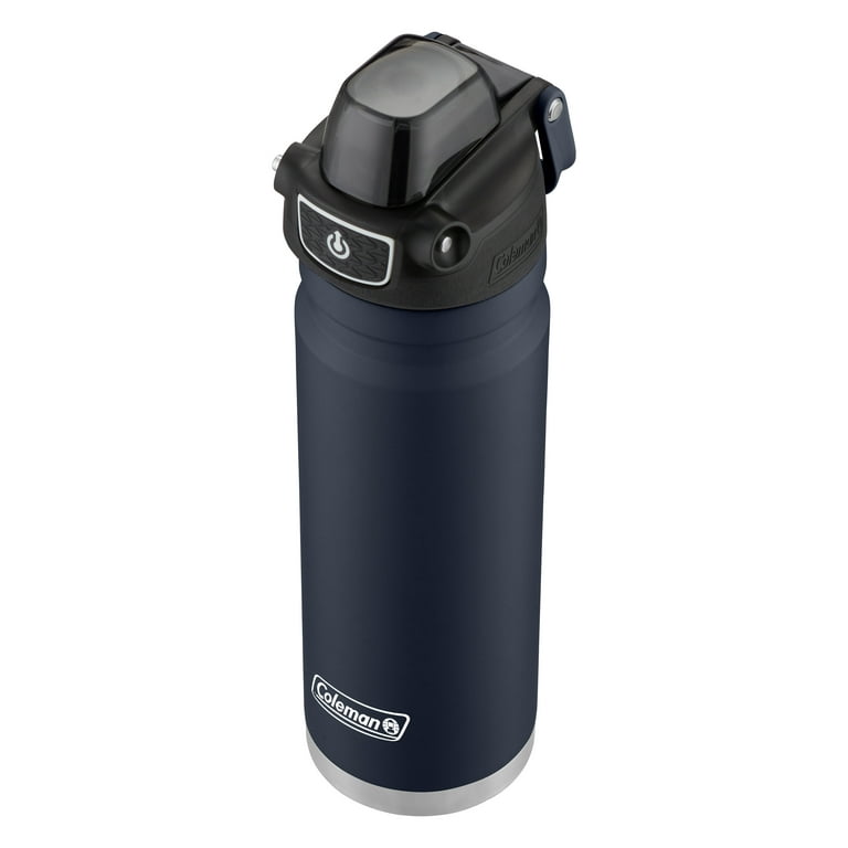 Coleman Burst Vacuum-Insulated Stainless Steel Water Bottle with Leak-Proof  Lid, 24oz/40oz Water Bottle with Carry Handle Keeps Drinks Hot or Cold for