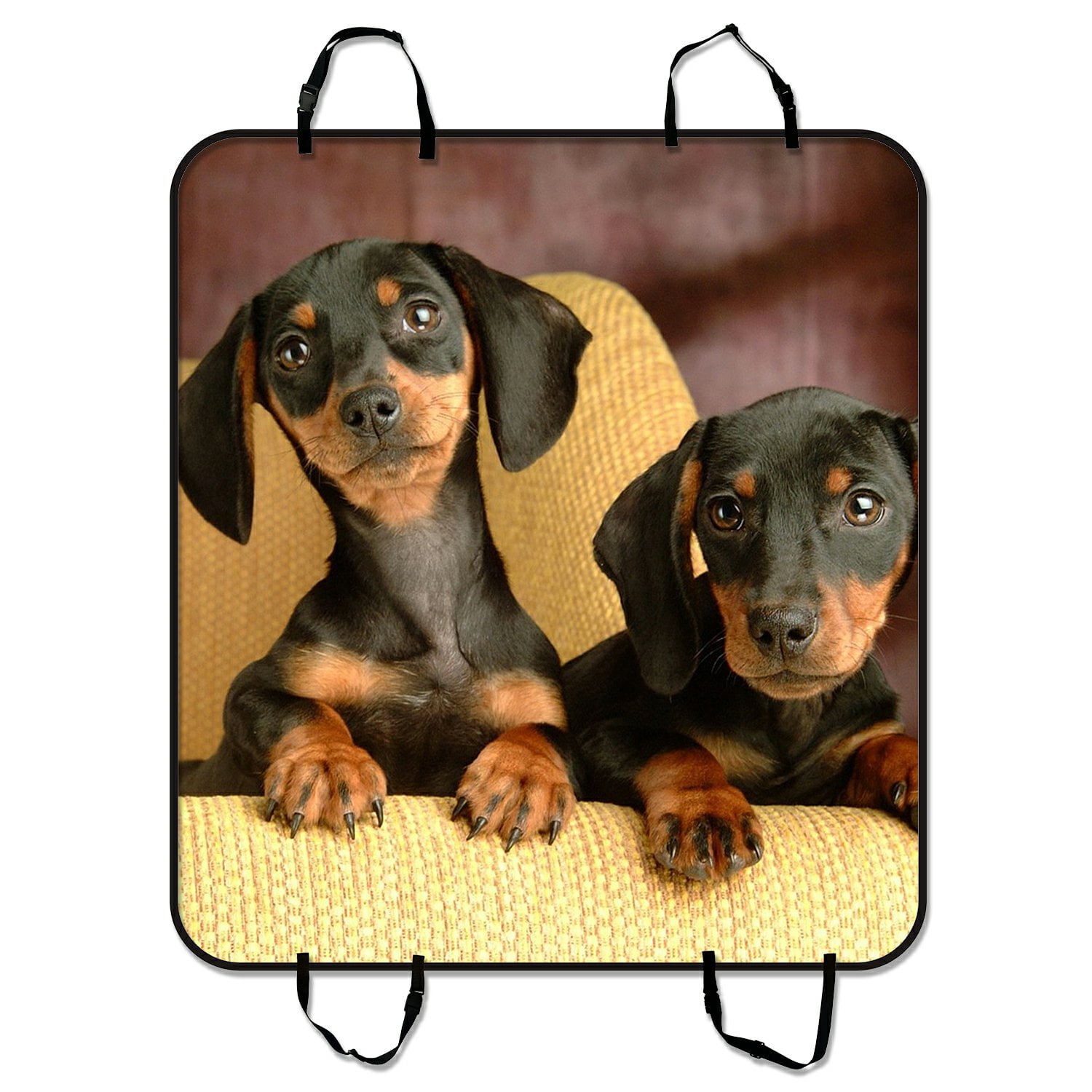 ZKGK Dachshund Dog Car Seat Cover Dog Car Seat Cushion Waterproof