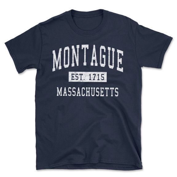 Montague Massachusetts Classic Established Men's Cotton T-Shirt