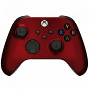 Angle View: Xbox Modded Custom Rapid Fire Controller Red Soft Touch With White LED X