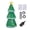 Green - US Plug, variant on Rupoun 4.9FT Inflatable Xmas Tree LED Lighted Yard Decor with Music, IP44 Water Resistant 210T Polyester Blow Up Outdoor Decoration for Lawn Garden Party, US Plug 100-120V (1.5m / 59 inches)