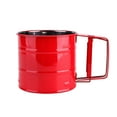 thumbnail image 1 of Stainless Steel Flour Sifter for Baking - Double-Layer Fine Mesh Sieve with One-Handed Crank, Durable Kitchen Baking Tool, 1 of 9