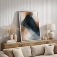 thumbnail image 4 of Framed Canvas Print Blue Abstract Wall Art Modern Decorative for Living Room Bedroom - 24"x36" WHITE, 4 of 8