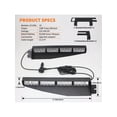 thumbnail image 3 of 32 LED Visor Strobe Light Bar Interior Windshield Sunvisor Emergency Hazard Warning Flashing Light Extend Bracket Split Mount for Law Enforcement Vehi, 3 of 4