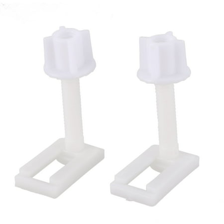 

2pcs DIY Plastic Toilet Screws Fixings Fit Toilet Seats Hinges Repair Type&Size:5# 4.4X2.4Cm