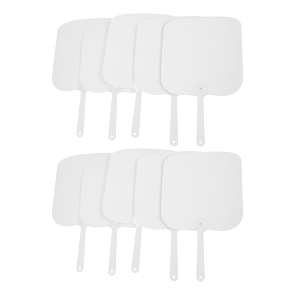LOLIPPYY 10Pcs Sublimation Blank Hand Fans White for Artist Projects and Unique