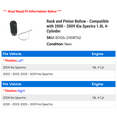 thumbnail image 2 of Rack and Pinion Bellow - Compatible with 2000 - 2009 Kia Spectra 1.8L 4-Cylinder 2001 2002 2003 2004 2005 2006 2007 2008, 2 of 2